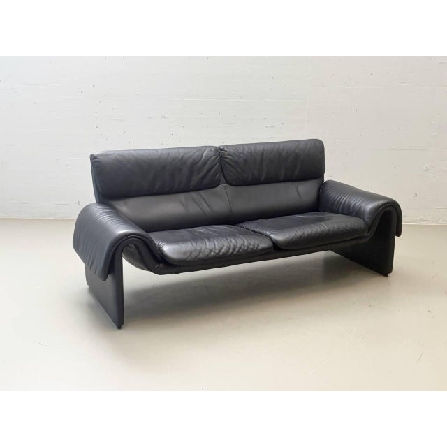 Black DS-2011 Leather Sofa by de Sede, Switzerland, 1980s For Sale - Image 8 of 18