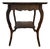 Mid 20th Century Oak Carved Scrollwork Occasional Table With Scalloped Top For Sale