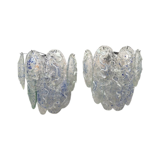 Wall Lamps with Murano Glass Stems, 1970s, Set of 2 For Sale - Image 10 of 10