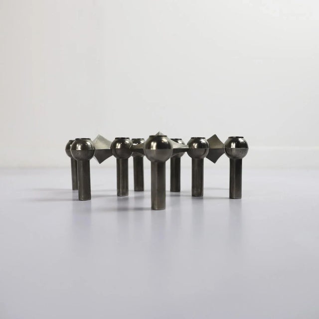 Mid-Century Modern 1960s Nagel and Stoffi Candleholders - Set of 3 For Sale - Image 3 of 5