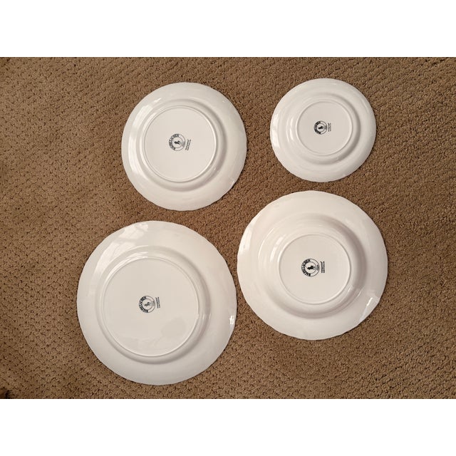 Ceramic 1990s Ralph Lauren "Claire" by Wedgwood — 45-Piece White China Set (Made in England) For Sale - Image 7 of 11