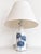 Vintage Porcelain Table Lamp with Blue Thistle Motif from Royal Copenhagen, Denmark, 1960s For Sale - Image 3 of 4