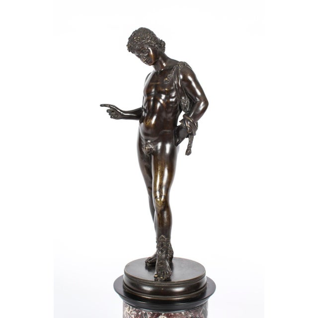 Grand Tour Figure of David, 19th Century, Bronze For Sale - Image 16 of 18