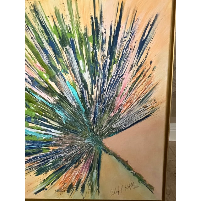 2020s Palm Beach Palm Frond, Canvas Art - Designed by Cheryl P. Kohloff For Sale - Image 5 of 6