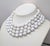 Metal Vintage Signed Crown Trifari Faux-Pearl Beaded Collar Necklace For Sale - Image 7 of 9