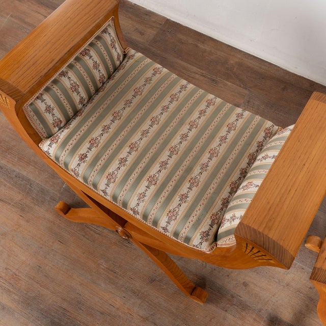Early 20th Century 20th Century Neoclassical Style Pair of Danish Stools For Sale - Image 5 of 15