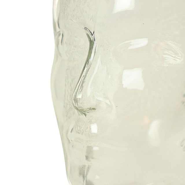 Glass Vintage Glass Display Head, 1960s For Sale - Image 7 of 12