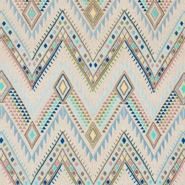 This extraordinary 39”-long brocade panel is hand-woven and embroidered on a backstrap loom by master Maya women weavers...