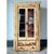 This vintage cabinet rises in a tall, architectural silhouette, crowned with a projecting cornice molding and flanked by...