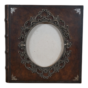 Late 20th Century Maitland-Smith Tooled Leather Wedding Photo Album Scrap Book