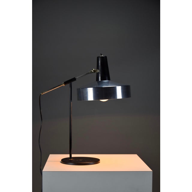 Mid-Century Modern Mid-Century Dutch Adjustable Architect's Desk Lamp attributed to H. Busquet for Hala Zeist, 1960 For Sale - Image 3 of 9