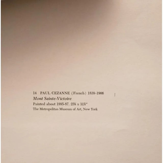 1950s After Paul Cezanne, "Mont Sainte-Victoire" First Edition Full-Color Print For Sale In Dallas - Image 6 of 8