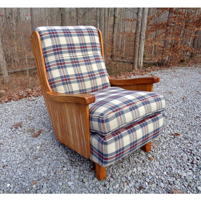 Vintage Brandt Ranch Oak Rocker Lounge Chair Chairish