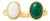 Toi Et Moi Gemstone Ring: Opal and Onyx, Size 7.5 For Sale
