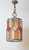 Brutalist Longobard Lantern Pendant in Hammered Glass, Italy, 1960s For Sale - Image 10 of 17