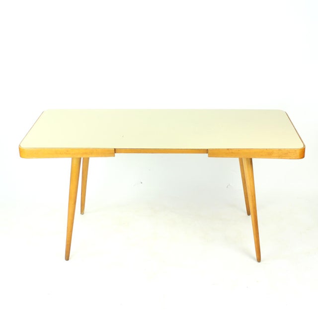 Beige Mid-Century Coffee Table from Interiér Praha, Former Czechoslovakia, 1960s For Sale - Image 8 of 8