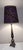 Metal Mid-Century German Table Lamp with Patinated Brass Base and Handmade Fabric Shade, 1960s For Sale - Image 7 of 9
