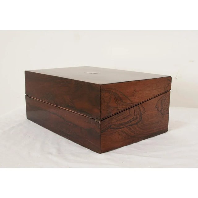 French 19th Century Rosewood Writing Box For Sale - Image 10 of 10