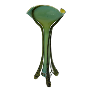 Gorgeous Green Vase Signed by Ed Branson
