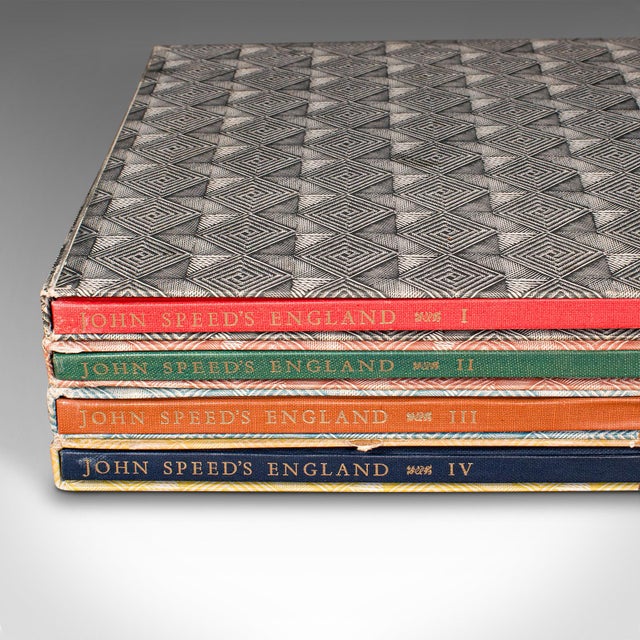 Mid-Century Modern 1953's 4 Vols Vintage English Maps For Sale - Image 3 of 12