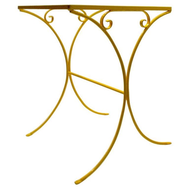 Wrought Iron Patio Side Table Attributed to Salterini ...