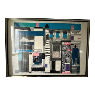 Original Romare Bearden Lithograph the Wall Signed Numbered For Sale