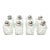 Vintage Cut Crystal Salt & Pepper Shakers – Set of 8 For Sale