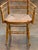 19th Century 19th Century Pair of Painted Faux Bamboo Armchairs With Rush Seats For Sale - Image 5 of 10