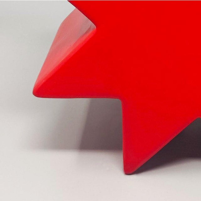Red Hsing Vase from Ettore Sottsass, Italy, 1980s For Sale - Image 9 of 11
