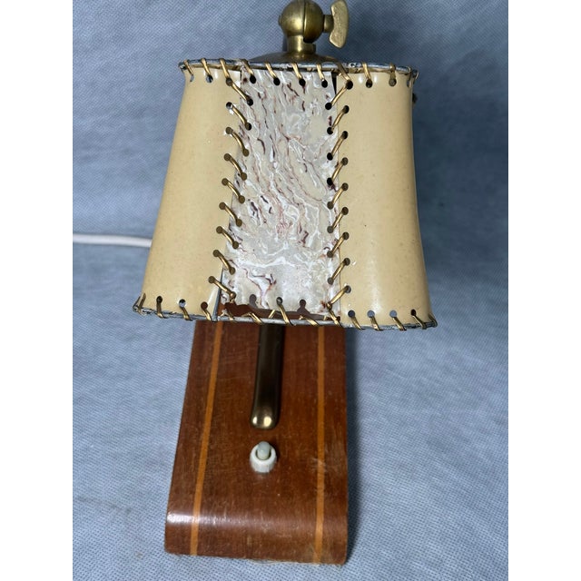Mid-Century Modern Mid-Century Table Lamps with Wooden Bases, 1950s, Set of 2 For Sale - Image 3 of 14
