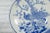 Japanese Blue and White Hand-Painted Porcelain Charger Plate with Peacock Bird For Sale - Image 10 of 13