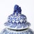 Chinese Hand Painted Blue and White Fudog and Flower Temple Jar For Sale - Image 16 of 18