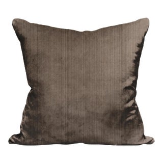 The House of Scalamandré Strie Velvet Pillow, Marlin For Sale