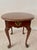 Late 20th Century Traditional Pennsylvania House Queen Anne Style Solid Cherry Oval Accent Table With Drawer Excellent Condition. For Sale - Image 14 of 18