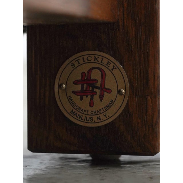 Stickley Mission Oak Arts & Crafts Upholstered Sofa For Sale - Image 15 of 18