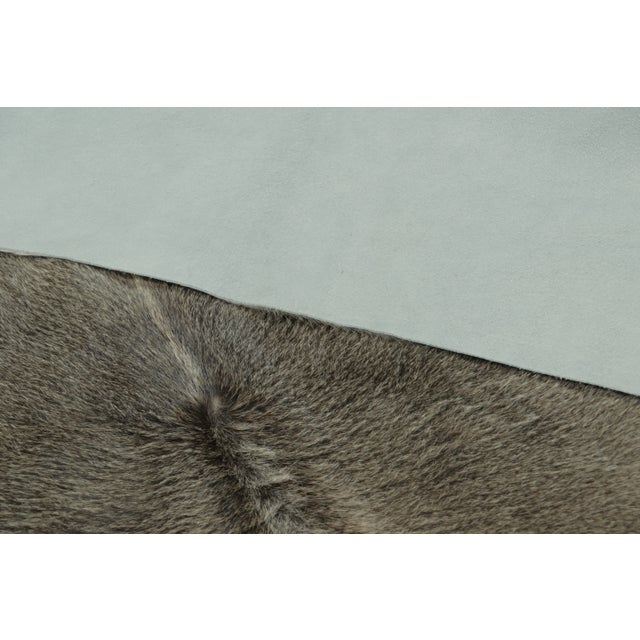 Rug & Kilim Rug & Kilim’s Contemporary Cowhide Rug in Ombre Gray & Black Tones For Sale - Image 4 of 9