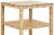 Contemporary Matthew Izzo Home Amie Light Burlwood Three Tier Square Side Table With Glass Top For Sale - Image 3 of 4