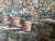 Textile Vintage Italian Riviera Oil Painting, Mediterranean Seascape, Gold Frame, 36x48 For Sale - Image 7 of 11