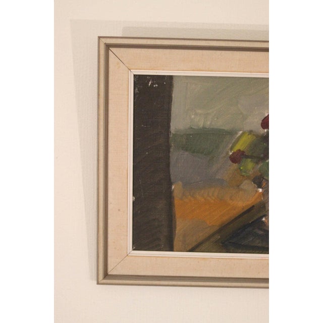 B. Sjööberg, Flower Motif, 1950s, Oil on Canvas, Framed For Sale - Image 12 of 18