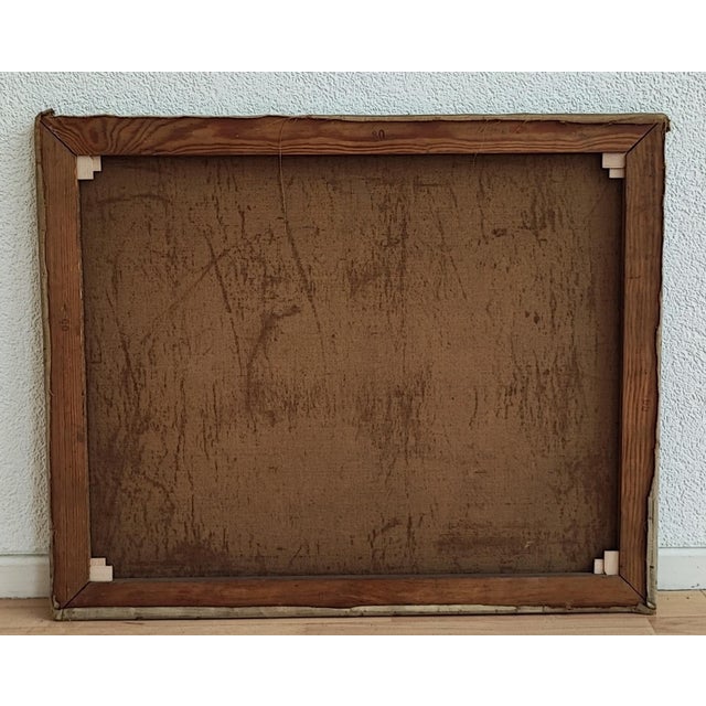 Robert Franz Curry, Chien et faon, Oil on Canvas For Sale - Image 9 of 10