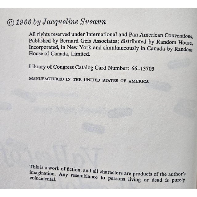 1966 1st Edition of Jacqueline Susann's Novel, "Valley of the Dolls" For Sale - Image 10 of 10