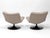 Beige F506 Swivel Lounge Chairs with Boucle Weave Fabric by Geoffrey Harcourt for Artifort, 1980s, Set of 2 For Sale - Image 8 of 17