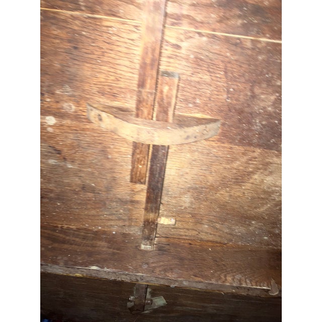 Farmhouse 1930s Vintage Farmhouse Drop Leaf Table For Sale - Image 3 of 4