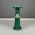 Traditional Italian Imperial Style Green Ceramic Columns, 1930s, Set of 2 For Sale - Image 3 of 17