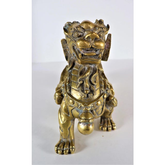Bronze Early 20th Century Chinese Bronze Bixie Figure For Sale - Image 8 of 13