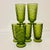 Avocado 1960s Vintage Boho Chic Americana Indiana Glass Whitehall Pitcher & Glassware Set - 17 Pieces For Sale - Image 8 of 17
