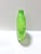 Vintage Lime Green Hand Blown Art Glass Vase – 1970s Modern For Sale - Image 4 of 6