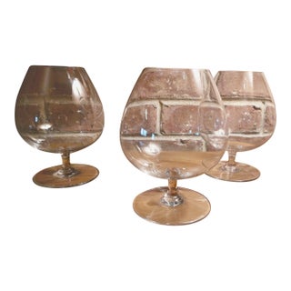 1970s Baccarat, Made in France Brandy Snifter - Set of 3 For Sale