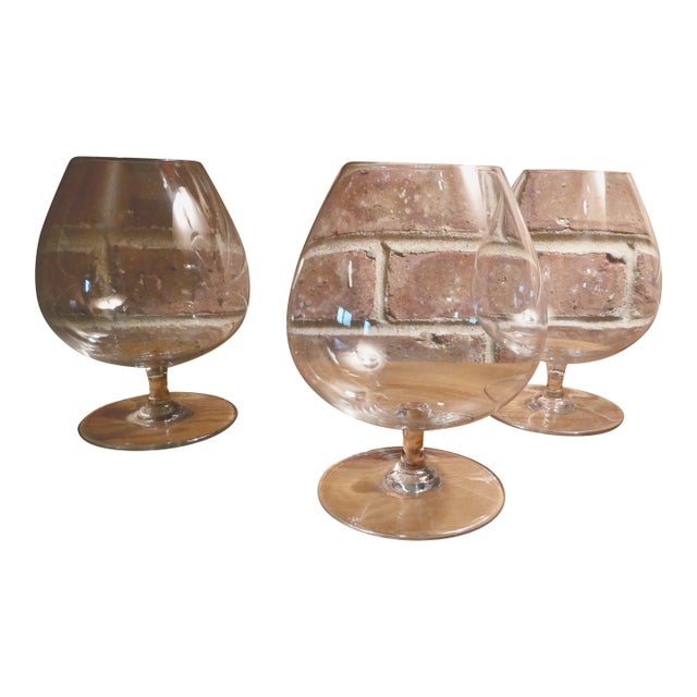 1970s Baccarat, Made in France Brandy Snifter - Set of 3 For Sale