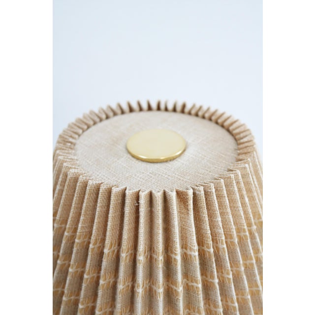 Vintage Tripod Table Lamp in Teak and Brass by Rupert Nikoll, 1960s For Sale - Image 6 of 9